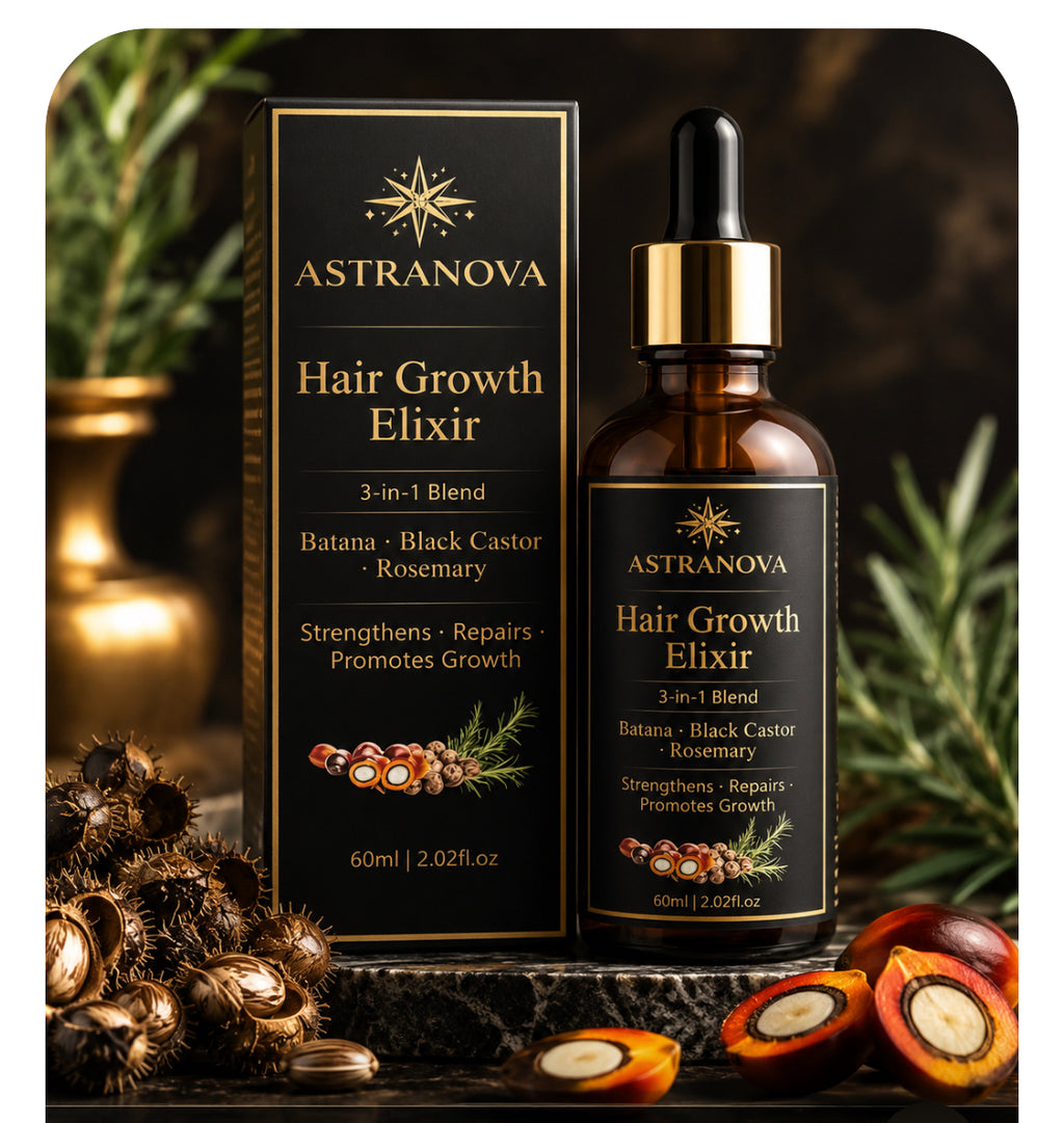 Astranova 3-in-1 Hair Growth Oil | Rosemary, Batana & Castor Oil