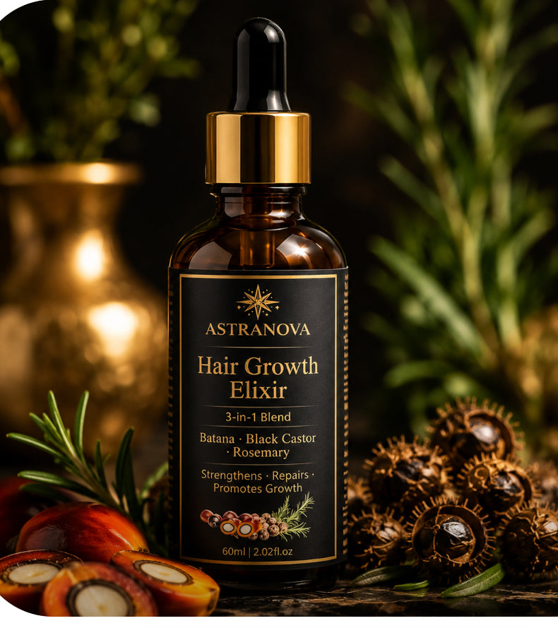 Astranova 3-in-1 Hair Growth Oil | Rosemary, Batana & Castor Oil